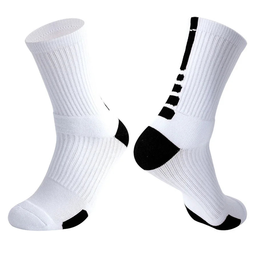 Skateboard Athletic Crew Socks Towel Bottom Soft Comfortable Moisture Wicking For All Sports