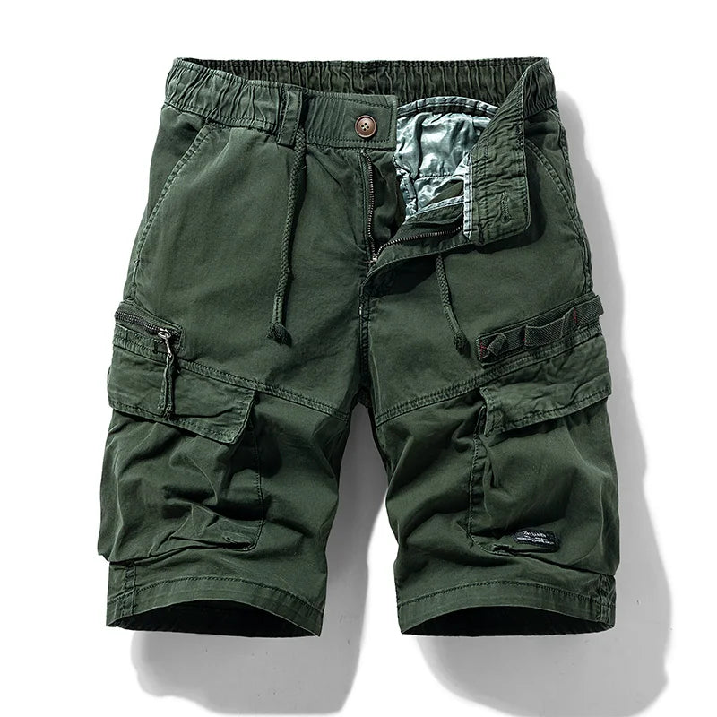 2024 New Summer Men Cotton Cargo Camouflage Shorts Men Clothing Casual Breeche Bermuda Beach Jogger Shorts Male Hot Dropshipping
