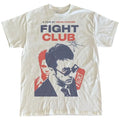 Retro 90s Cinema Tee Vintage Fight Club Movie Graphic T-Shirt David Fincher Film Design with Red Text Print Cotton Tee Unisex