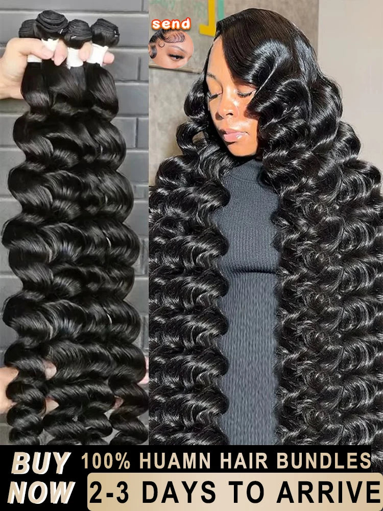 16A Real Bone Straight Human Hair Bundles Deal 30 40Inch Brazilian Raw Hair Extensions 3 4 Pcs Human Hair Bundles  Natural Black