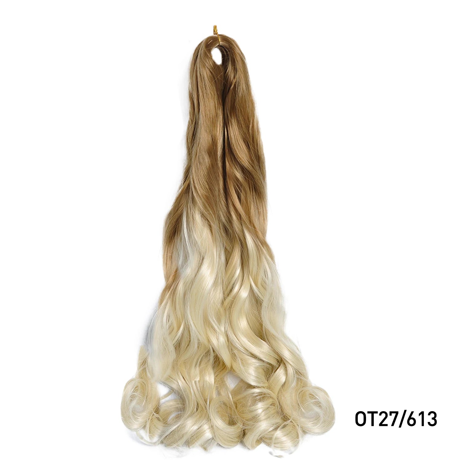 French Curls Braiding Hair Extensions 24Inch Synthetic Curl Hair Loose Wave Spiral Curl Crochet Hair Braids For Black Women