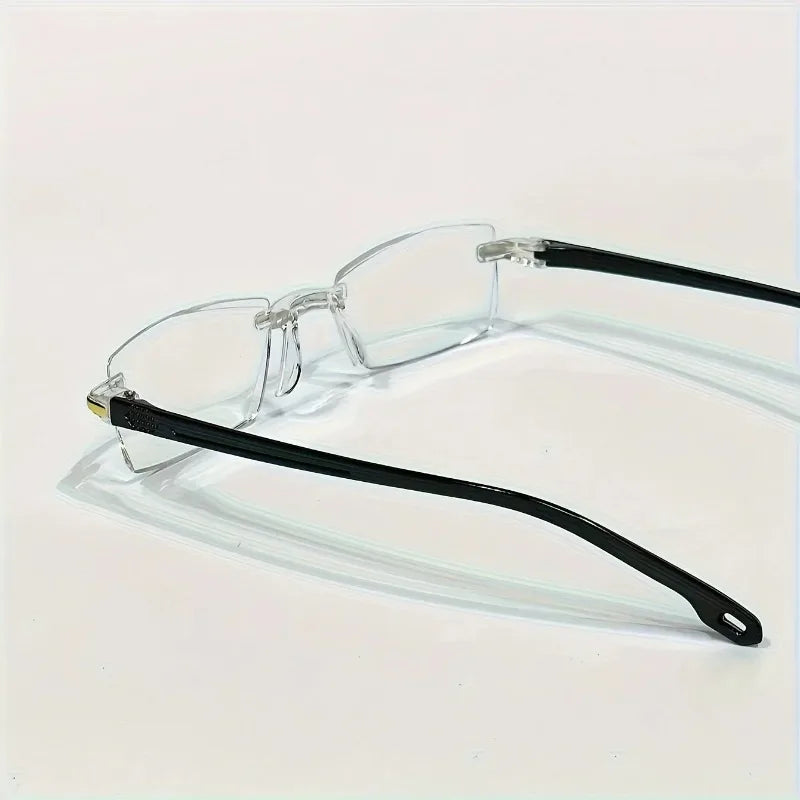 6Pairs of Simple Men'S Square Reading Glasses Anti Blue Light Reading Eyes Fashion Full Frame Hyperopia Glasses Reading Glasses