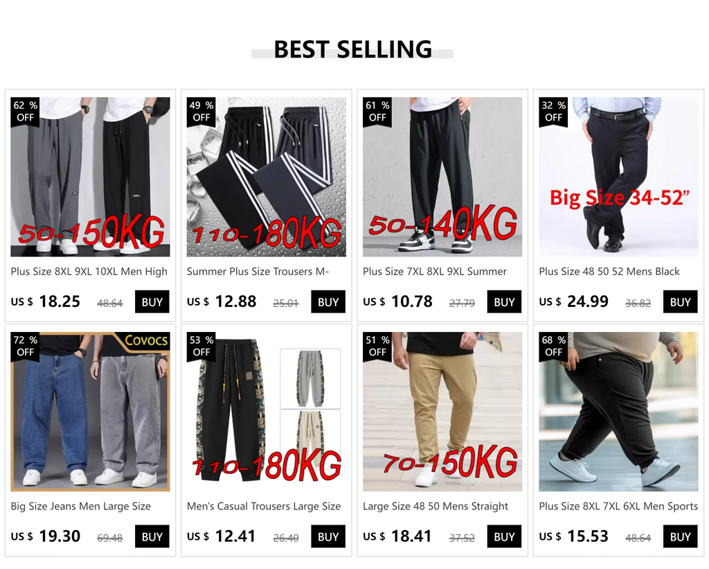 Summer Plus Size Trousers M-8XL Ice Silk Three-bar Casual Pants Men's Loose Casual Ultra-thin Sports Fitness Jogger Trousers Men