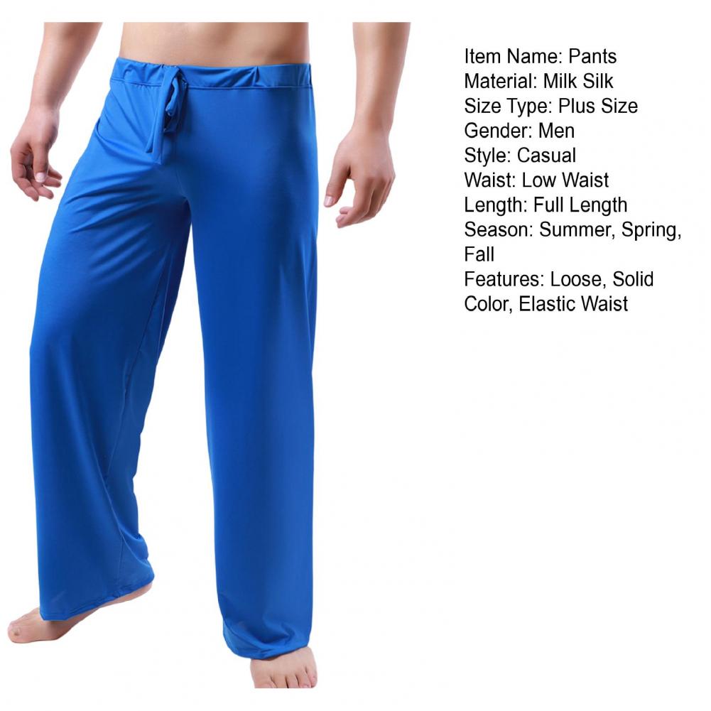 Men Sweatpants Trendy Soft Pajama Pants For Men Quick Dry Straight Full Length Men Gym Pants Men Clothing