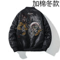 Embroidery Bomber Jackets Men Sukajan Luxury Clothing Baseball Coat For Man Pilot Luxury 2025 Spring Autumn Winter Japan