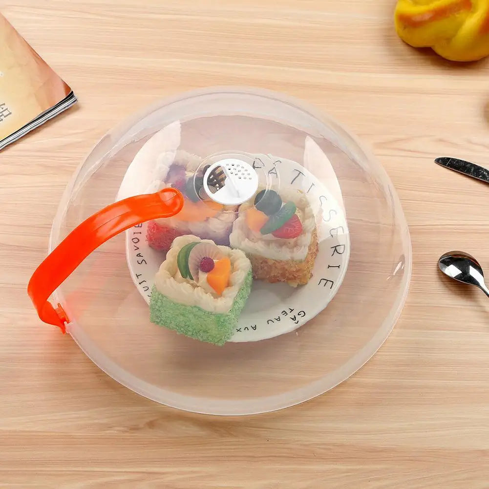 NEW Microwave Oil-proof Cover High Temperature Resistant Heating Cover Food Warming Cover with Steam Vent Fresh-keeping Cover