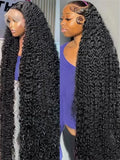 High Density 200% 40Inch Deep Wave 13x6 13x4 Lace Front Human Hair Wig Curly 360 Full Lace Frontal Wig Human Hair For Women