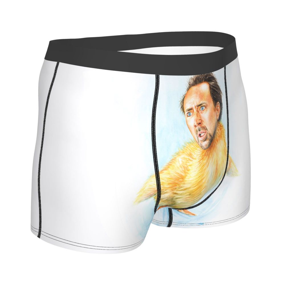 Custom Nicolas Cage Boxer Shorts For Homme 3D Printed Male Nic And His Girls Underwear Panties Briefs Breathbale Underpants