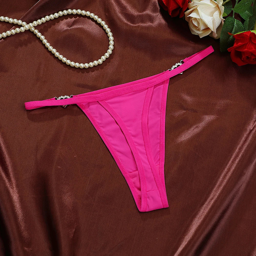 Women's Panties Fashion Heart Decor Sexy Women G-string Breathable Sexy Lingerie Erotic Elegant Female Sexy Lingerie For Women