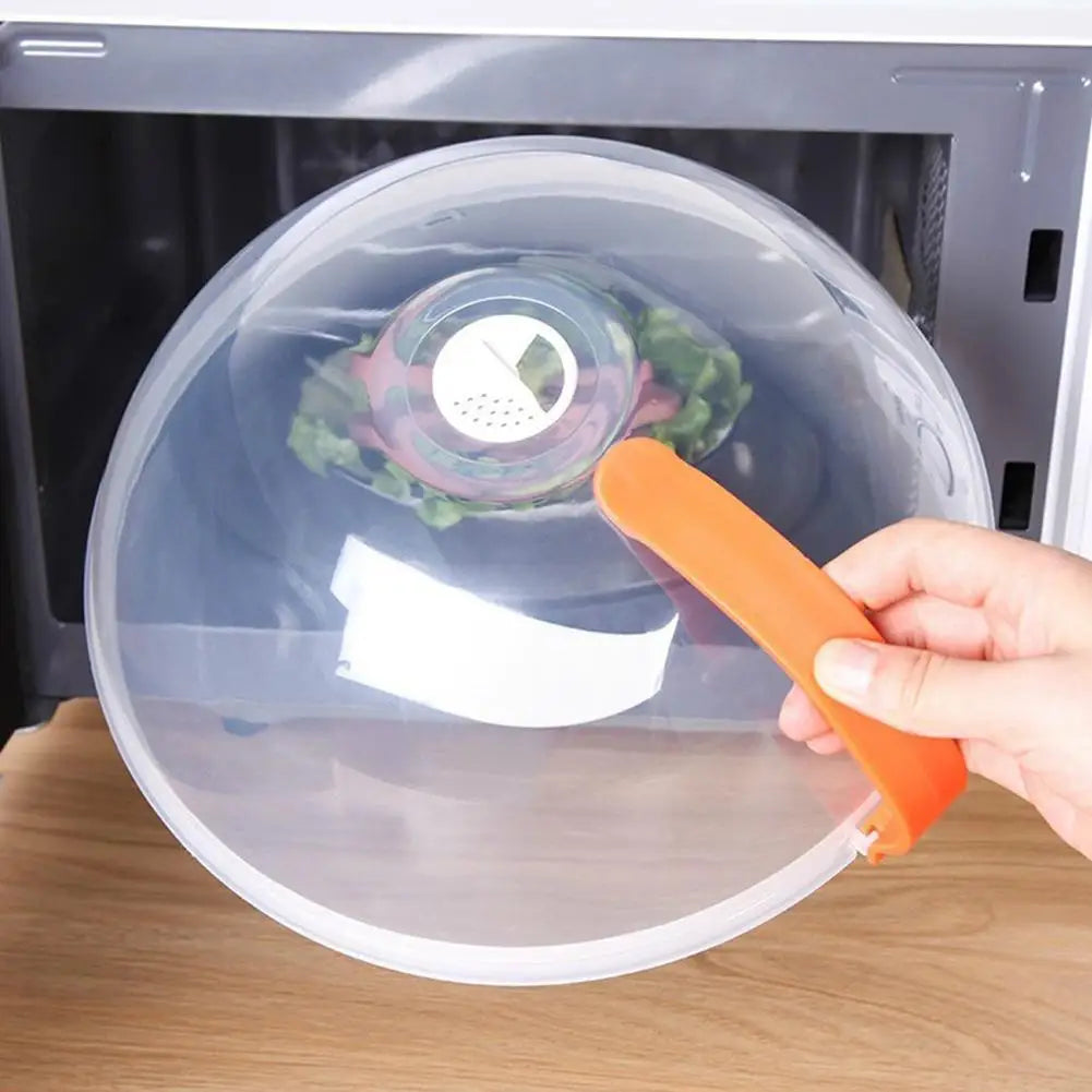 NEW Microwave Oil-proof Cover High Temperature Resistant Heating Cover Food Warming Cover with Steam Vent Fresh-keeping Cover