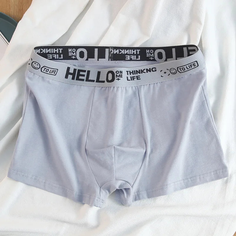 12 pieces Mens Underwear Men Cotton Underpants Male Pure Men Panties Shorts Breathable Boxer Shorts Comfortable soft Plus size