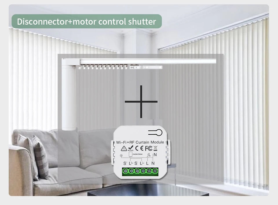Tuya WiFi Smart Curtain Switch Controllers Roller Blinds Shutter Motor Smart Life APP Remote Control Alexa Google Home Voice Con