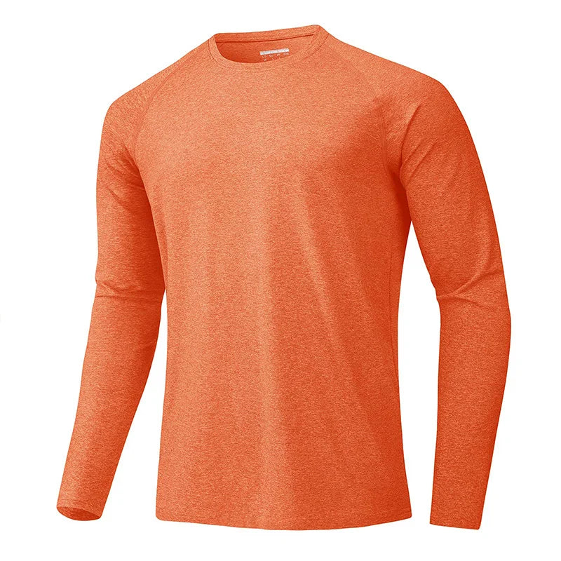 MAGCOMSEN Men's Sun Protection T-shirt Long Sleeve Hiking Fishing Shirts UPF50+ UV Block Spring Summer Casual Tee Workout Shirts