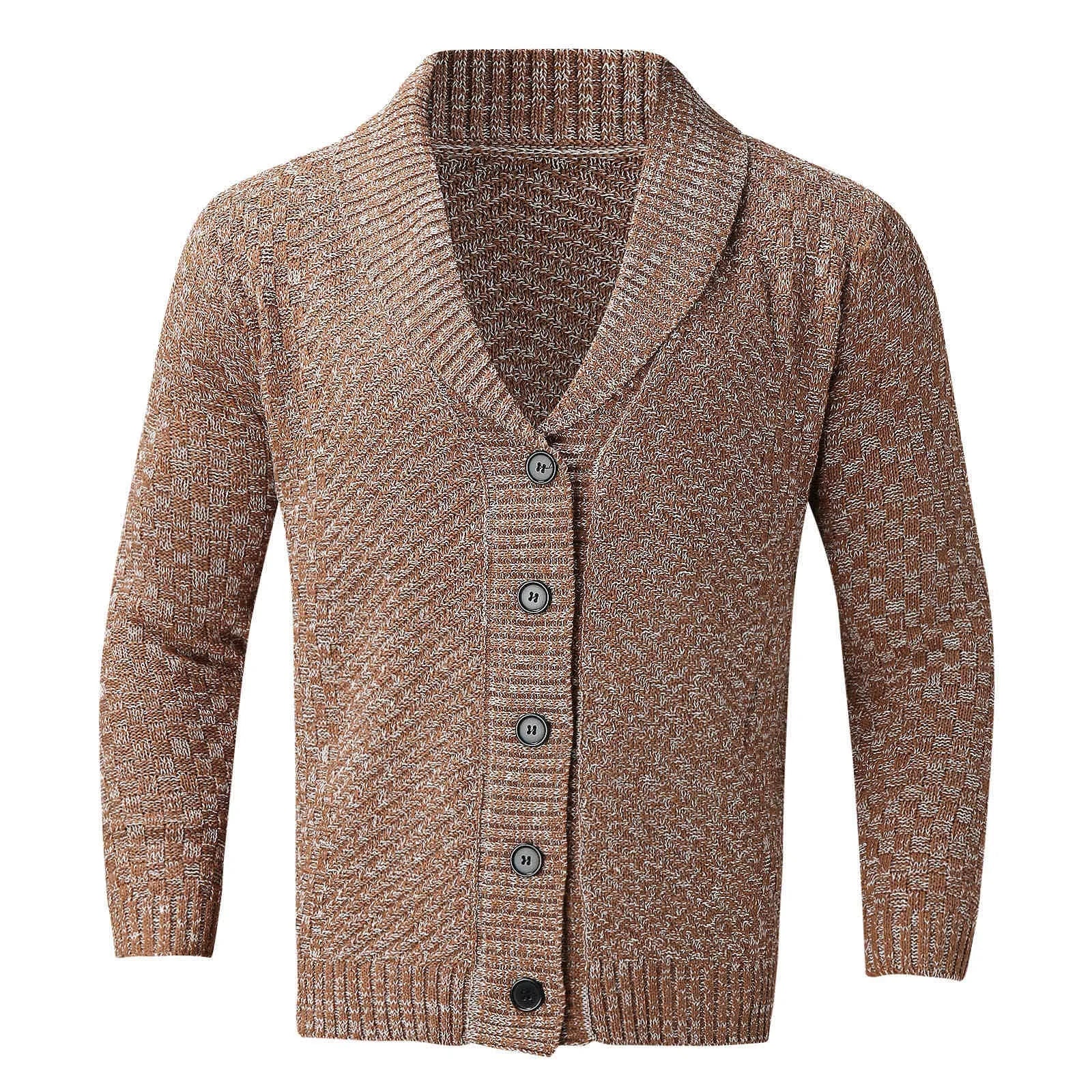Men'S Kimono Men'S Autumn And Winter Soft Sweaters Long-Sleeved Knitted Cardigan Lapel Long Mens Tacky Christmas Cardigan
