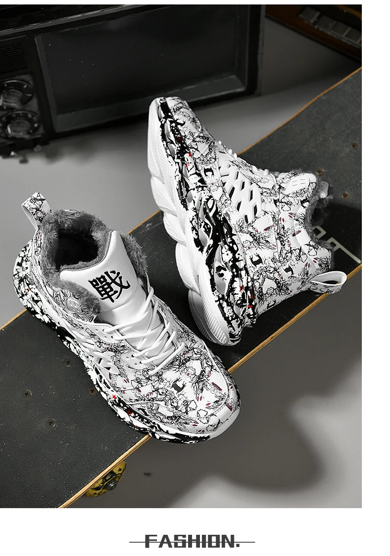 men boots 2023 New Winter Slippers Warm Men Shoes Waterproof Non-Slip Plush Sneakers Male tenis shoes Boots Men Sneakers Winter