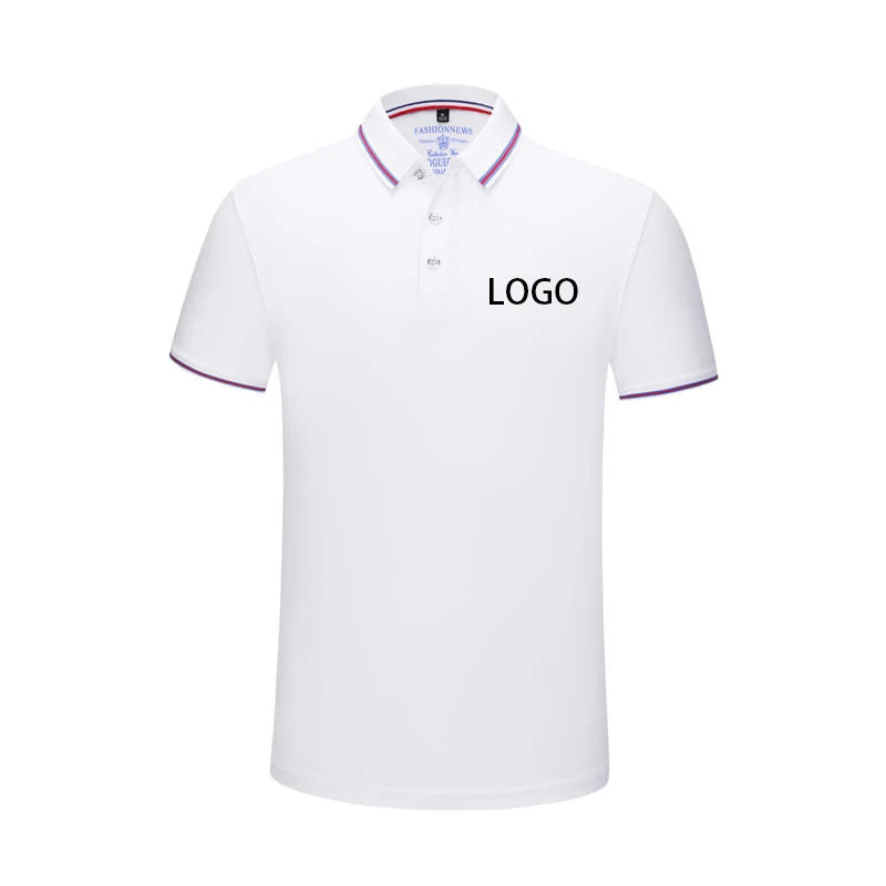 Summer Men And Women Polo Shirts Custom Logo Embroidery Print Polyester Clothing Personal Group Company Design Tops DIY Workwear