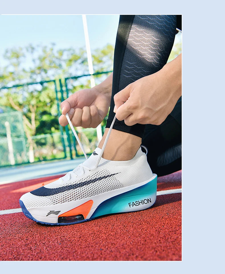 Air cushion Running Shoes Speciality Marathon Men Sports Breathable Lightweight Women's Comfortable Athletic Nonskid Sneakers