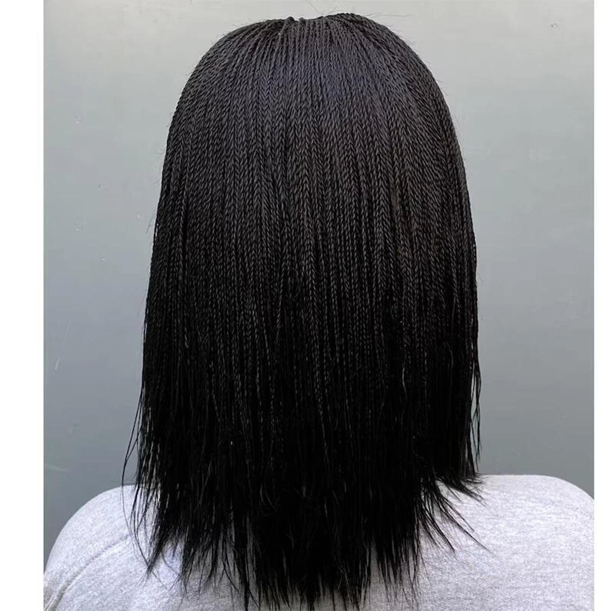 Short micro twist wig on 2*6 lace Centre-part braided wig braided lace front wigs 8-10" braid wig braided lace wigs Micro Braid