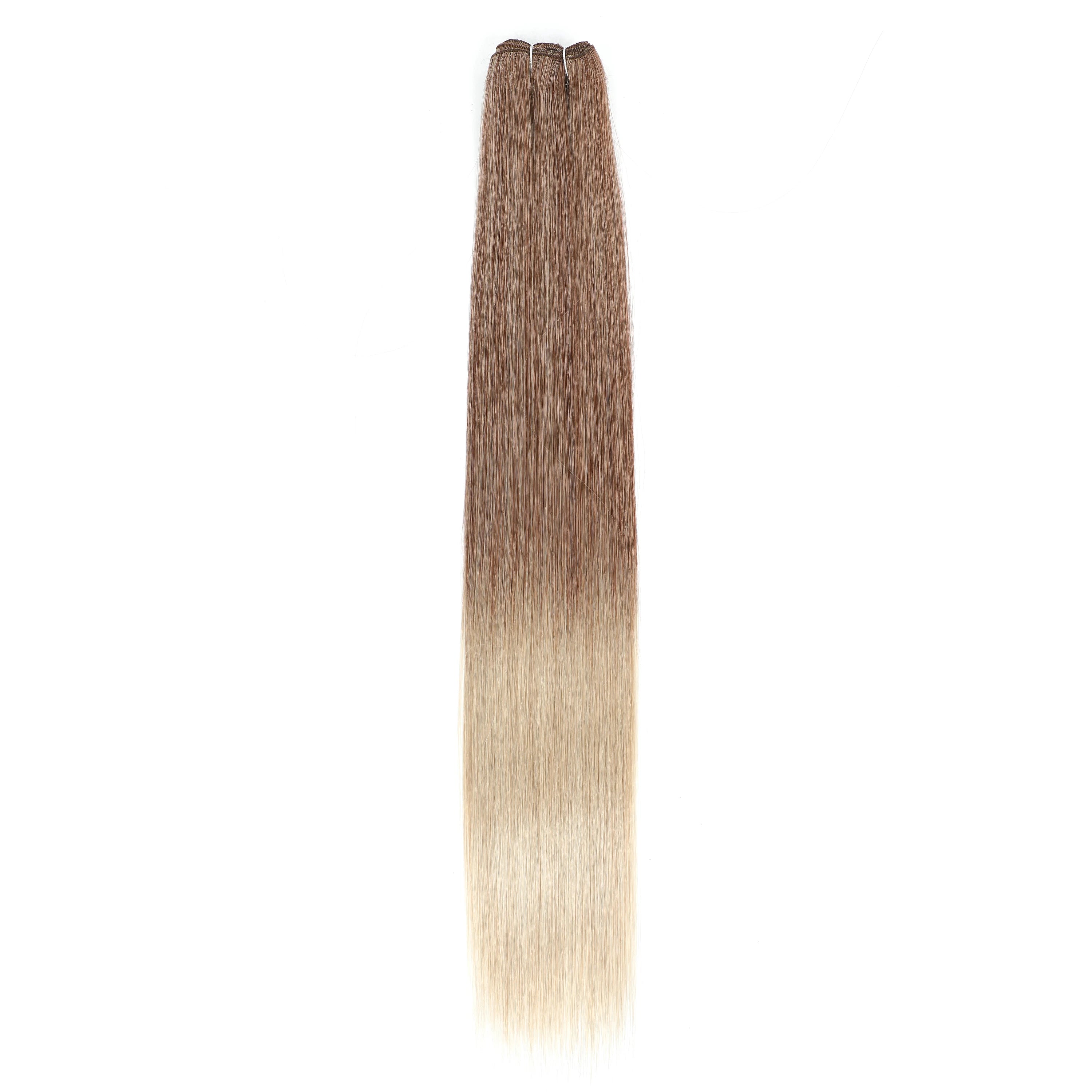 24-32 Inch Bio Protein Straight Hair Bundles Synthetic High Temperature 150g 200g Ombre Brown M888 Orange Soft Hair Weaving