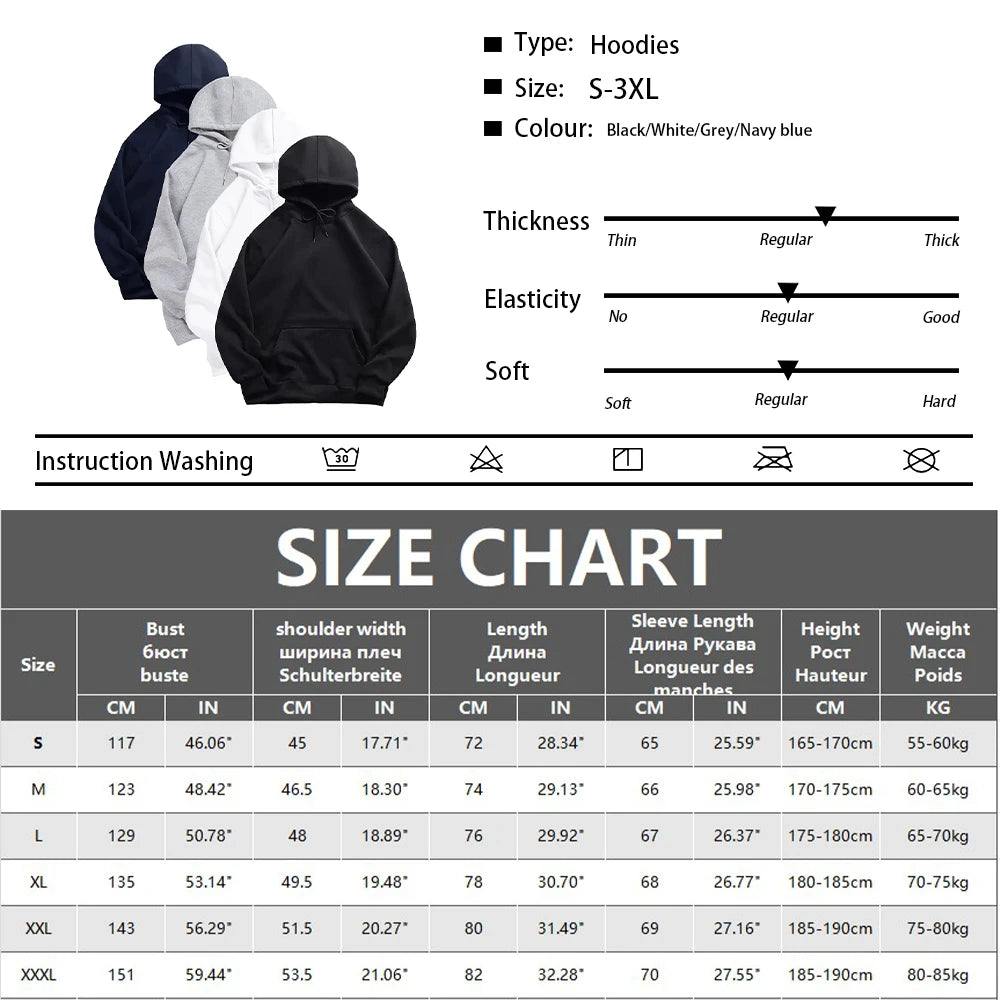Men's Solid Color Casual Hoodie Oversize Sweatshirt Sweatshirt With Zipper Paired Hoodies and Hoodies Women Man Sweatshirts