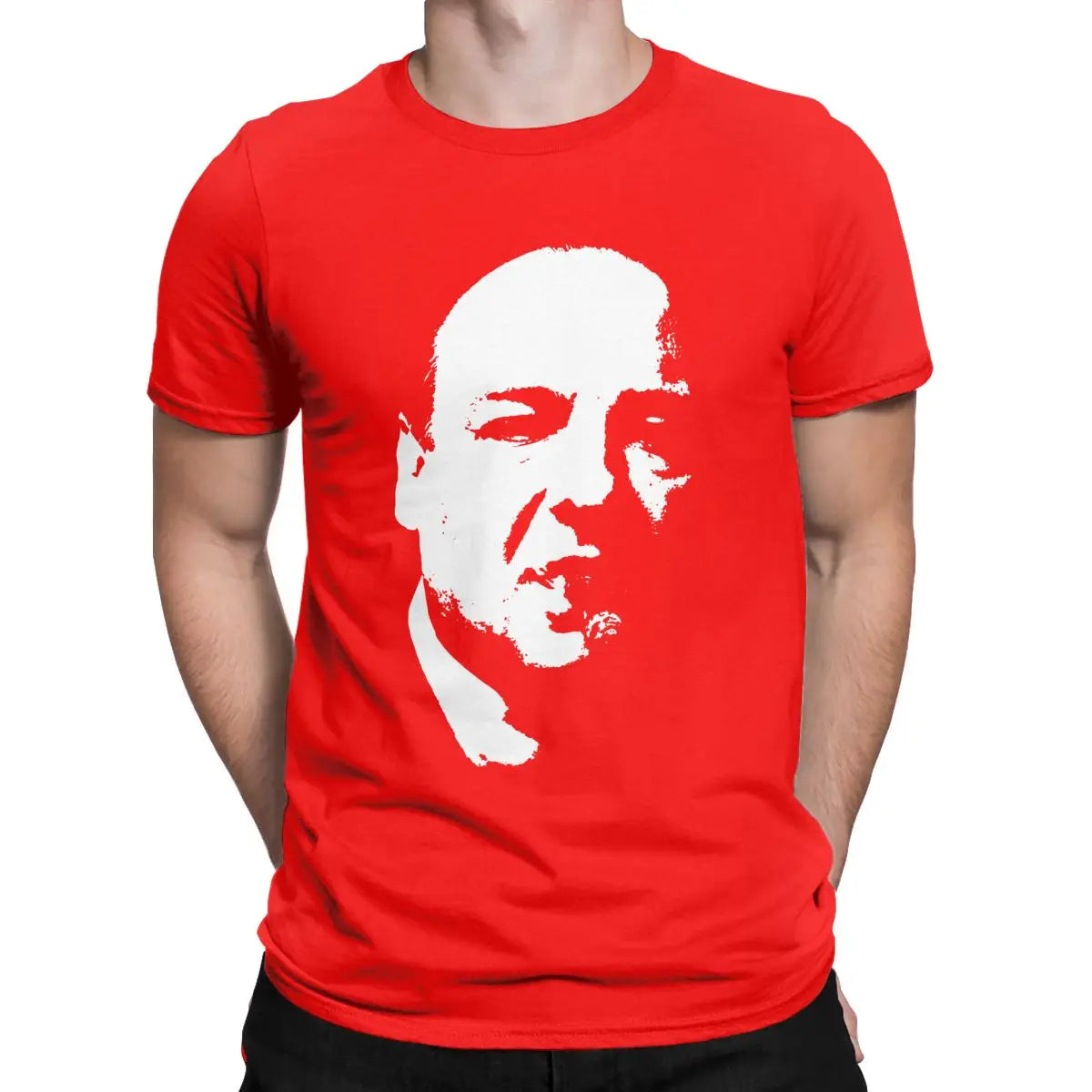 Tony Soprano The Sopranos T-Shirts for Men Funny 100% Cotton Tee Shirt Round Neck Short Sleeve T Shirt Birthday Gift Clothing