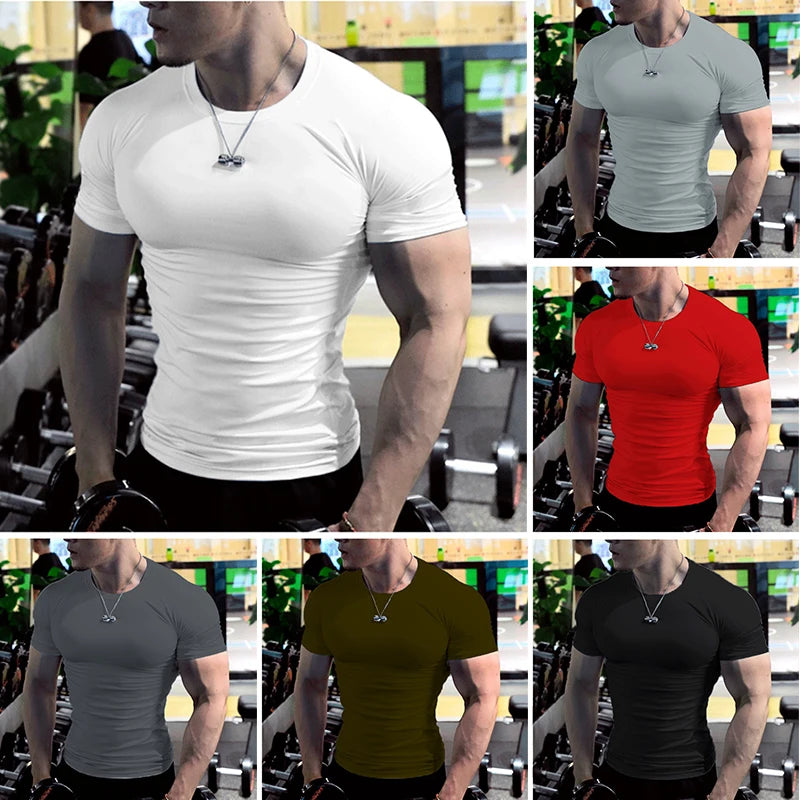 Summer Short Sleeve t Shirt For Men Oversized t-Shirt Fashion White t Shirts Quick Dry Compression Football Shirt Soccer Jersey