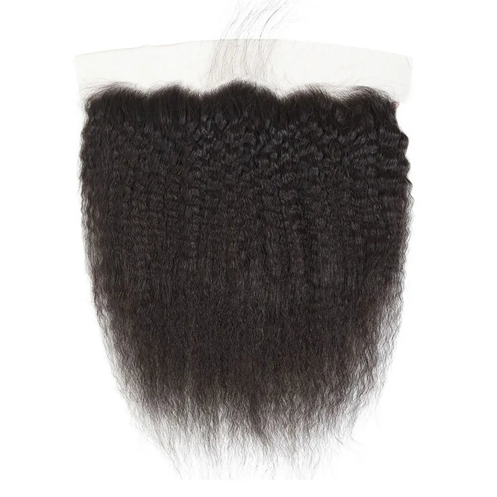 Kinky Straight Closure Human Hair 4x4 5x5 6x6 Transparent Lace Closure Frontal 13x4 13x6 Kinky Straight Lace Frontal Closure