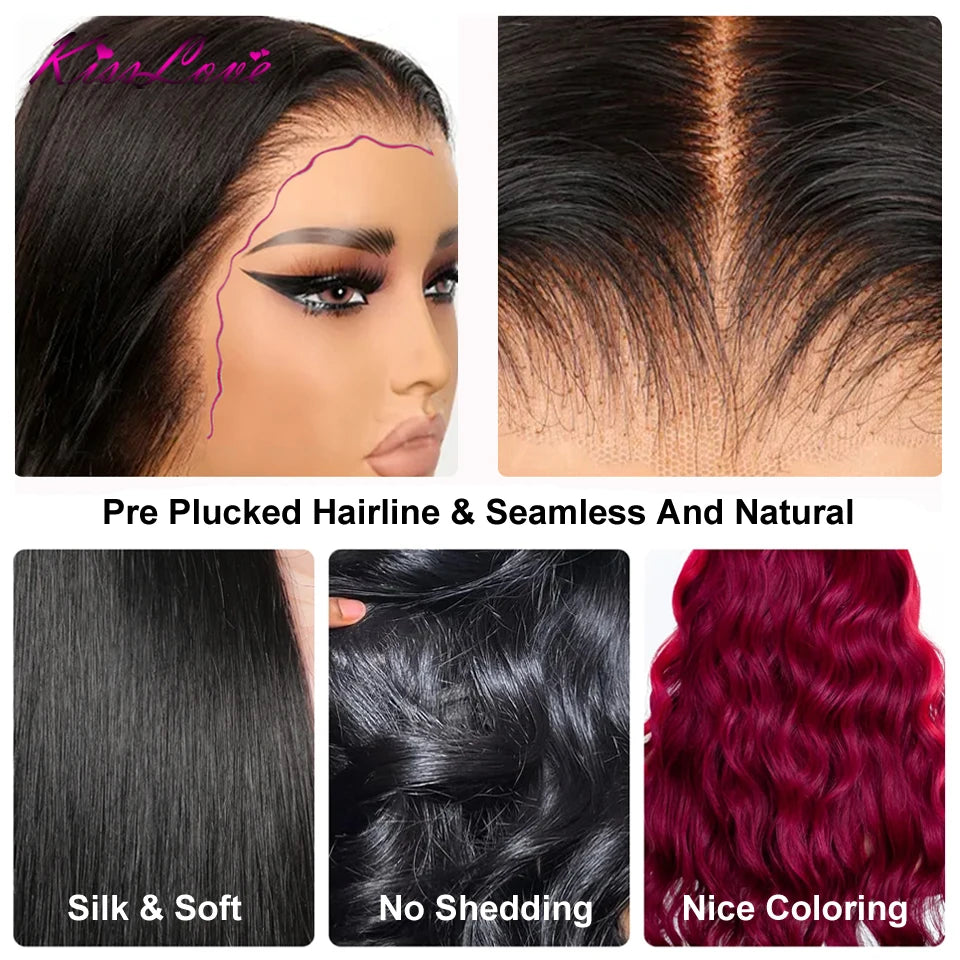 Straight Invisi Strap Snug Fit 360 Full Lace Wigs Pre-Everything HD Transparent Lace Frontal Wig Glueless Human Hair Ready To Go