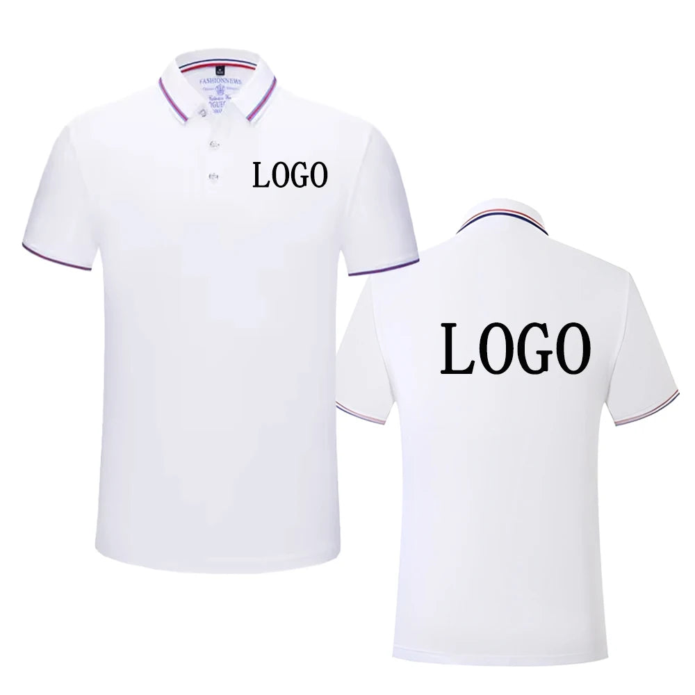 Summer Men And Women Polo Shirts Custom Logo Embroidery Print Polyester Clothing Personal Group Company Design Tops DIY Workwear