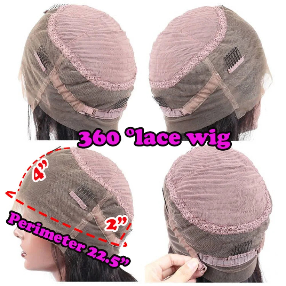 13x4 Silk Base Wig Deep Parting Human Hair Straight Wigs Human Hair Lace Front Wig 13X4/13X6 Wig/Silk Base/ 360 Full Lace Wig