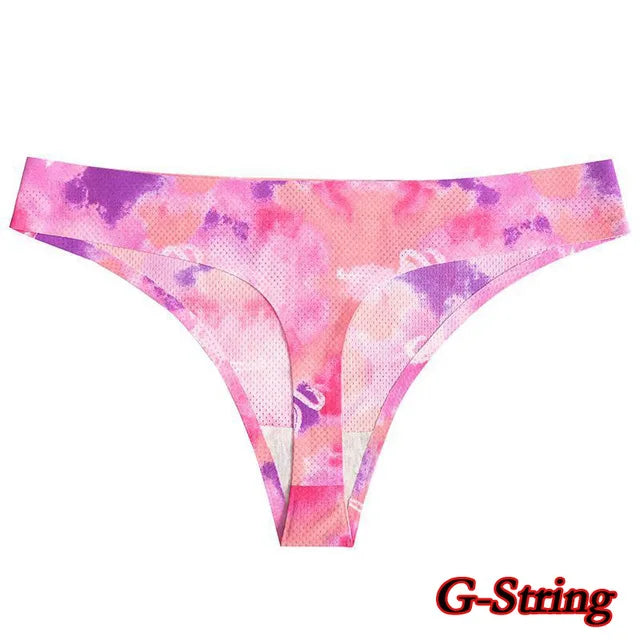 Poblador Sexy Women's Panties Seamless Underwear Comfortable Print G-string Thongs Intimate Female Lingerie Ladies Pantys Tanga