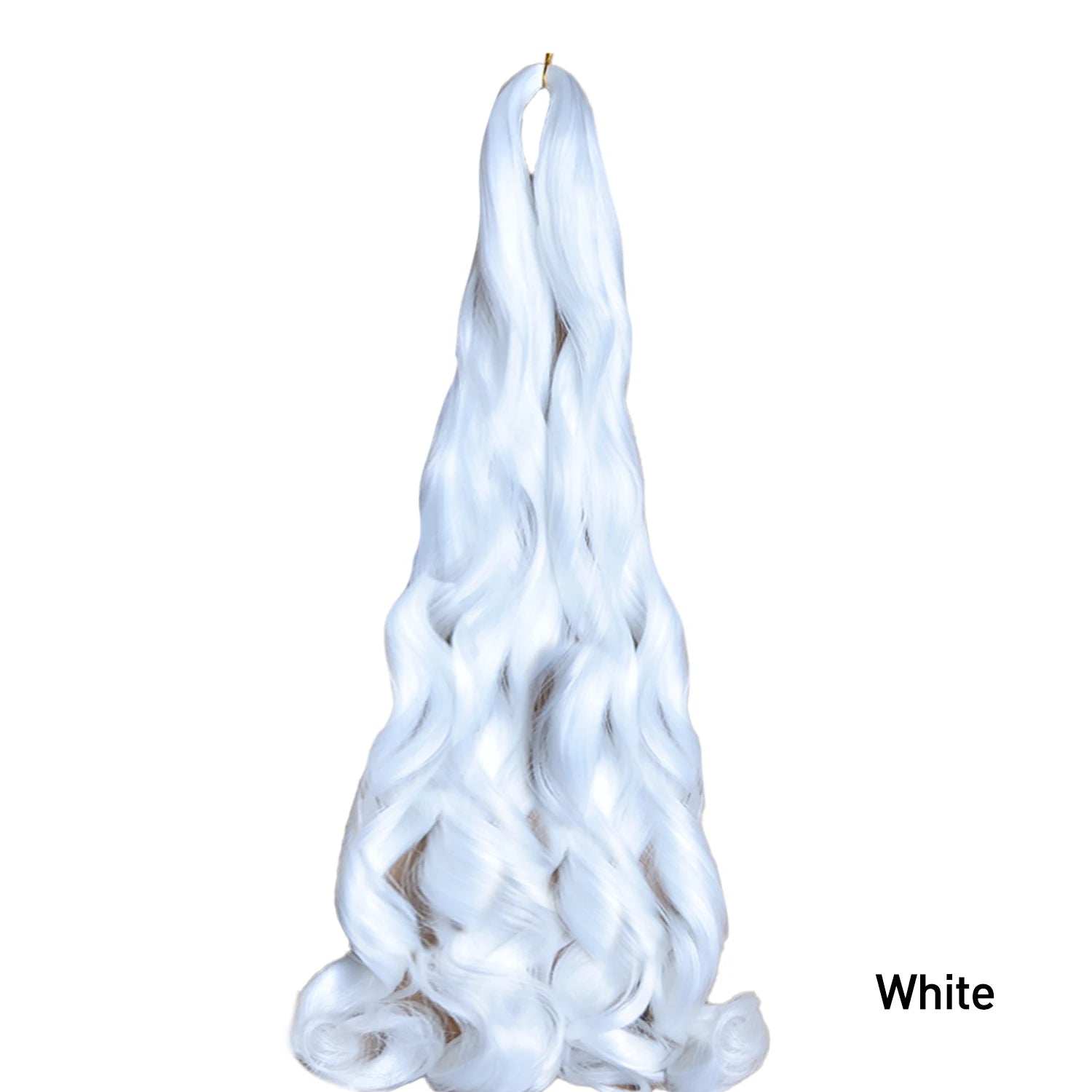 French Curly Crochet Braiding Hair Synthetic Loose Wave Ombre Braids Hair for Women Spiral Curls Pre Stretched Hair Extensions