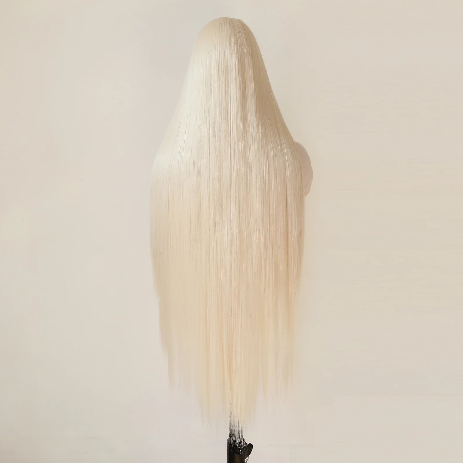 Platinum Blonde Wig 13x4 Synthetic Lace Front Wig Long Straight 40inch Synthetic Wig Pre Plucked Heat Resistant Fiber Hair Wig