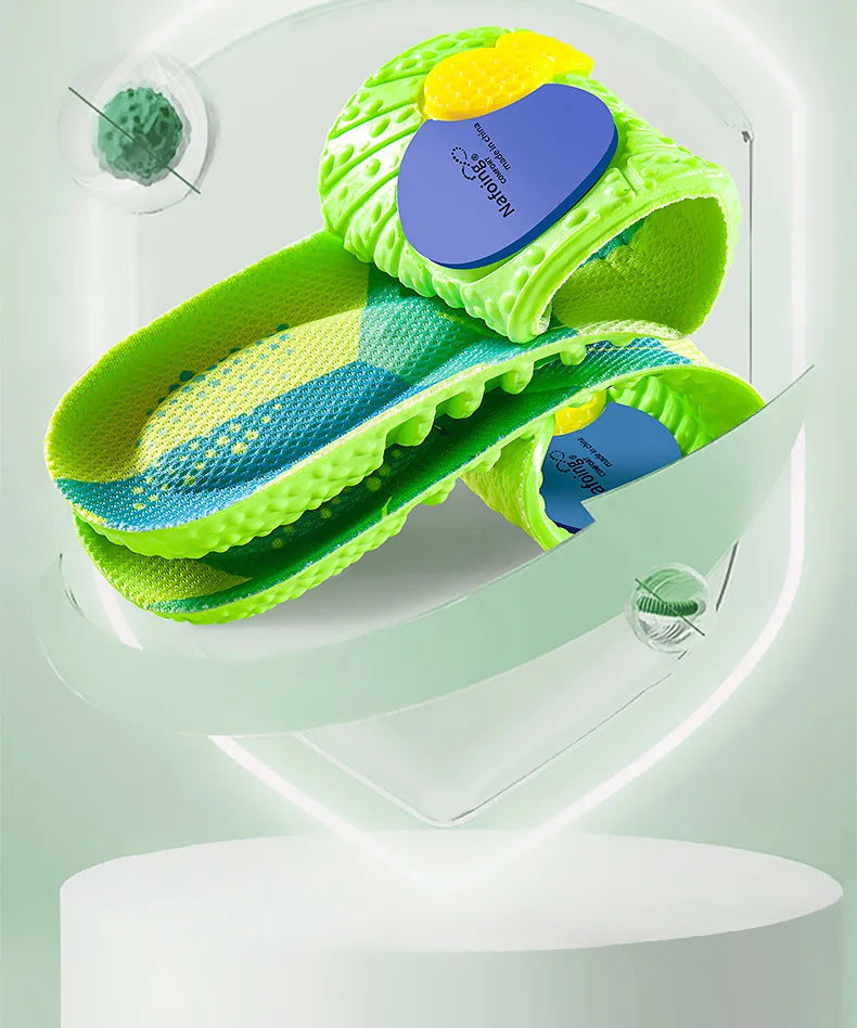 PU air cushion sports insoles Soft Comfort Shoes Pads Running Shock Absorption Shoe Sole Men Women arch support insole 1Pair