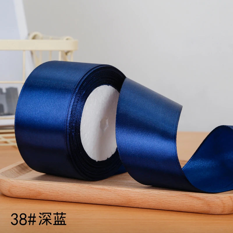 22meters/roll 5cm Silk Satin Ribbons Crafts Bow Handmade DIY Gift Packaging Wrap Party Wedding Decorative Clothing Accessories