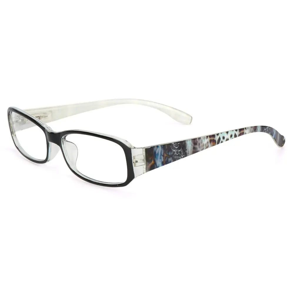 Fashion Anti-Blue Light Reading Glasses for Women Ultra-Light Eye Protection Flowers Comfortable Eyeglasses Diopter +100~+400