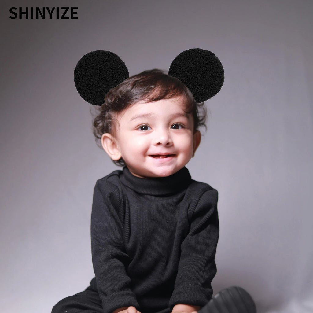 New Classic Cute Mouse Ears Chic Headband 5"Bow Girls And Kids  Hairband Festival Cosplay DIY Hair Accessories Christmas Gift