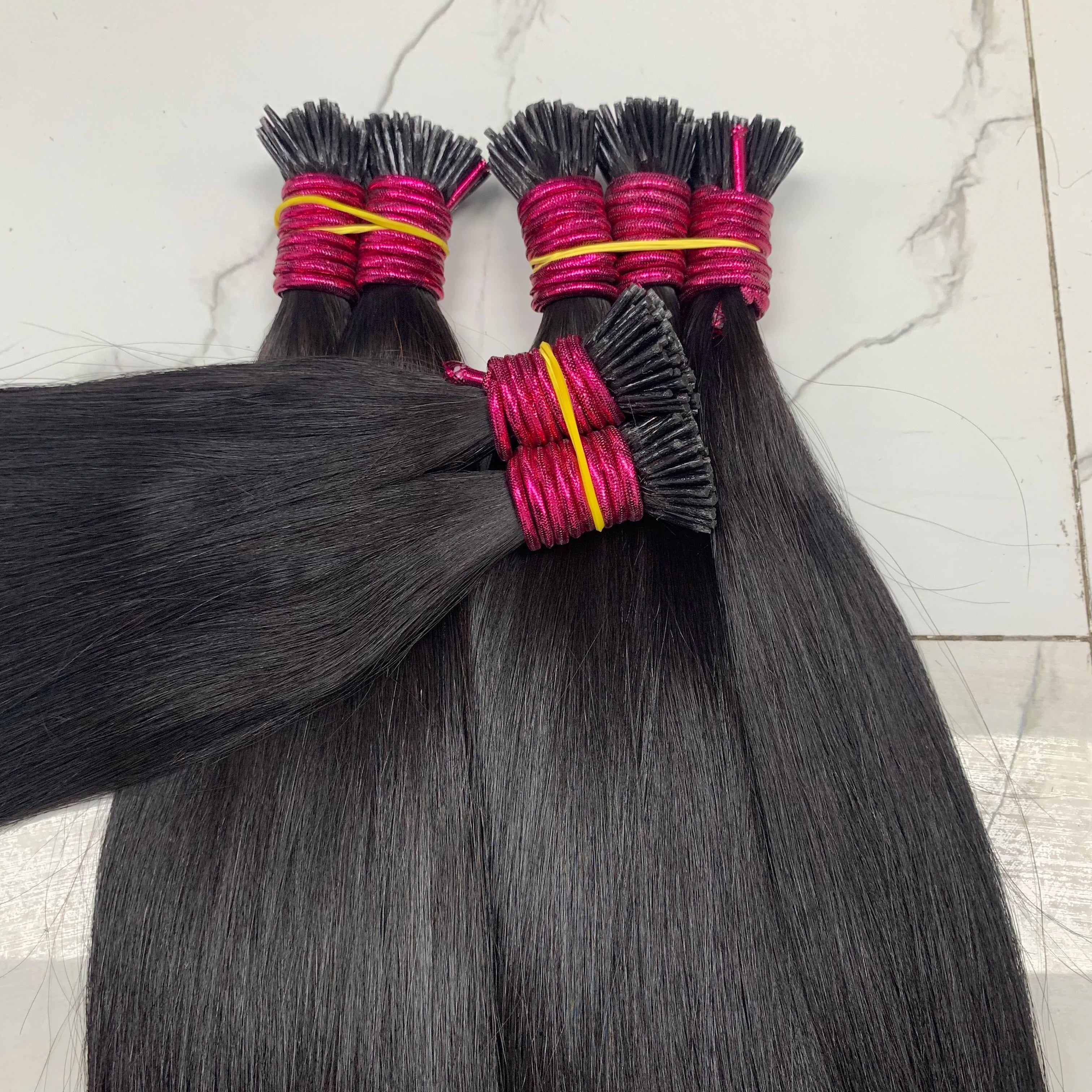 Straight ITIP Human Hair Extension 12A 100% Real Human Hair Extensions 0.8g/pc Capsule Keratin Human Fusion Hair Extension