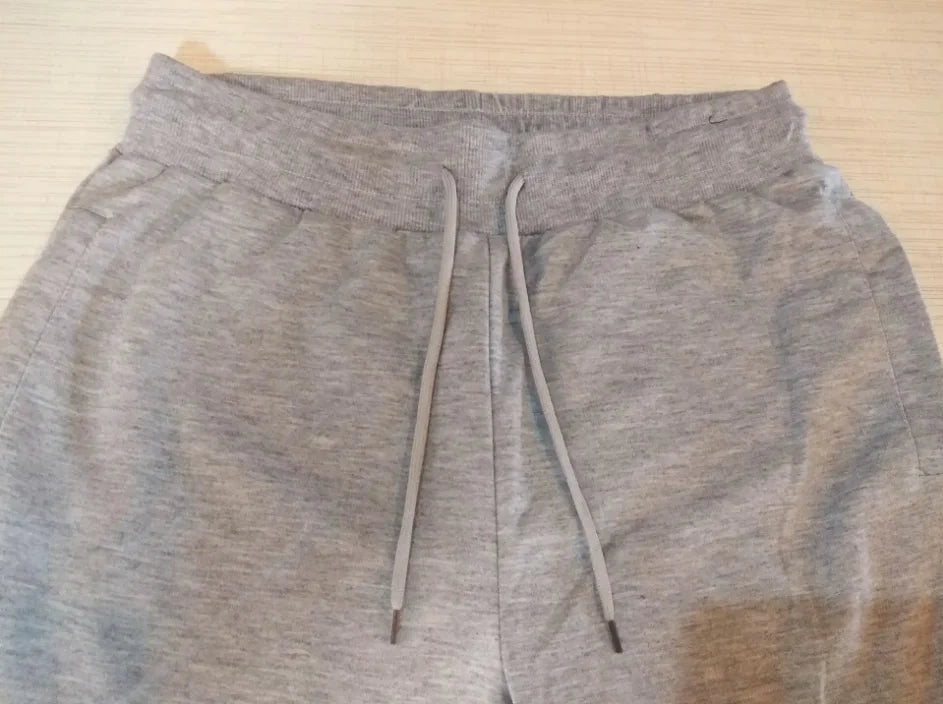 Men's Casual Sports Pants with Drawstring & Letter Print High Quality Fabric Slight Stretch Loose Fit for Spring Autumn Outdoor