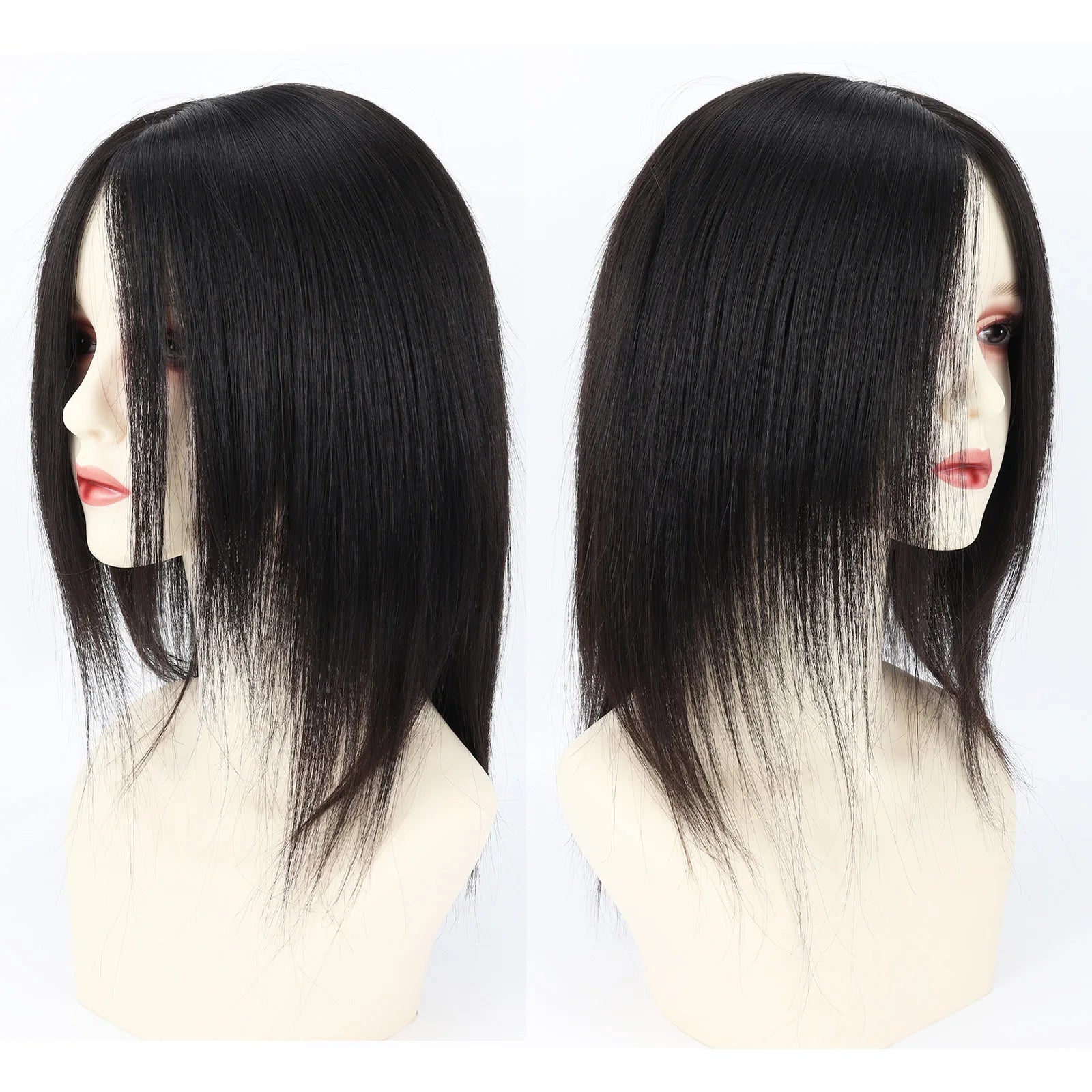 Medical Wig Real Virgin Human Hair Silk Top Natural Look Soft Light Breathable Elastic Net Comfortable Wearing for Women