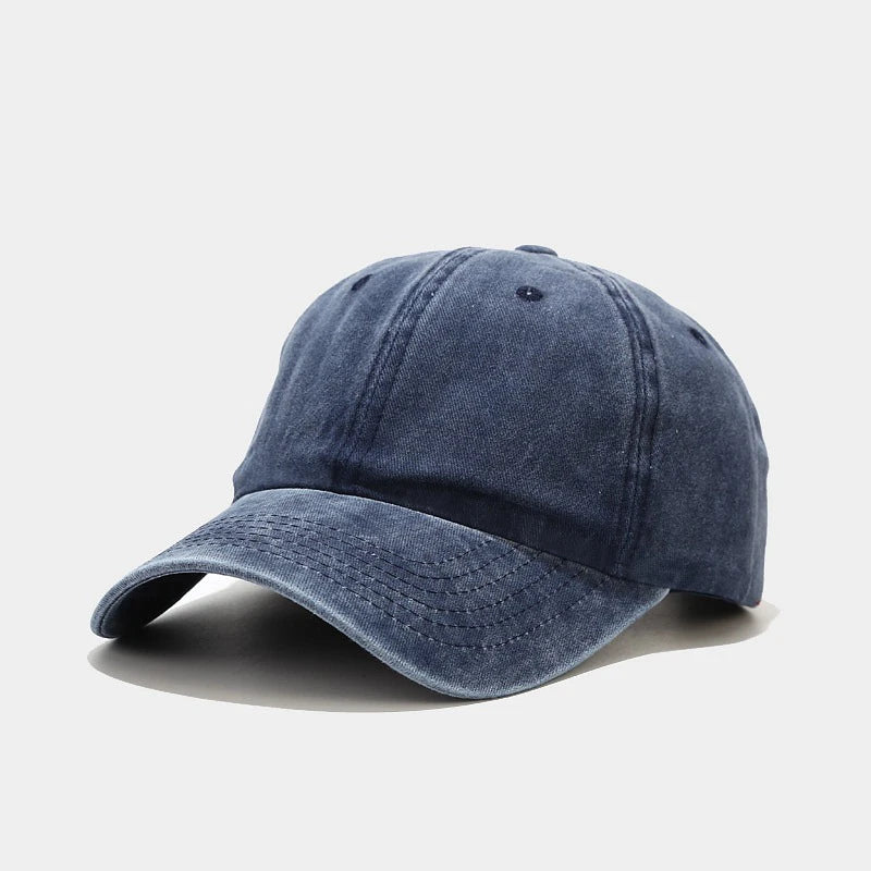 2025 New Spring Summer Cap Washed Cotton Baseball Cap Men Women Casual Adjustable Outdoor Trucker Hat Snapback Casquette
