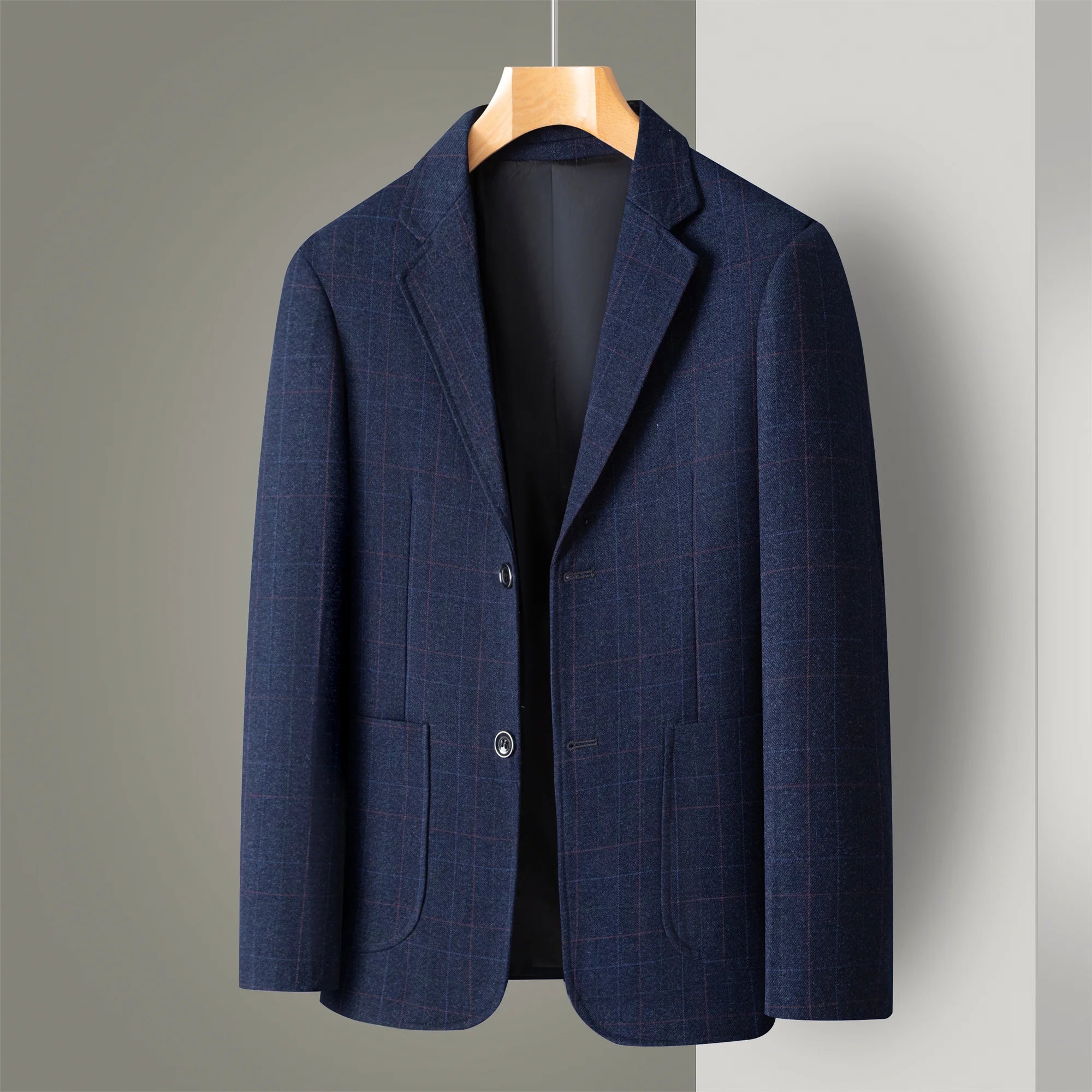 Middle-Aged Men's Business Casual Suit Father's Day Gift Wedding Formal Lightweight Suit Men's 35-60 Years Old Large Size Thin Top Men's Middle-Aged and Elderly Jacket