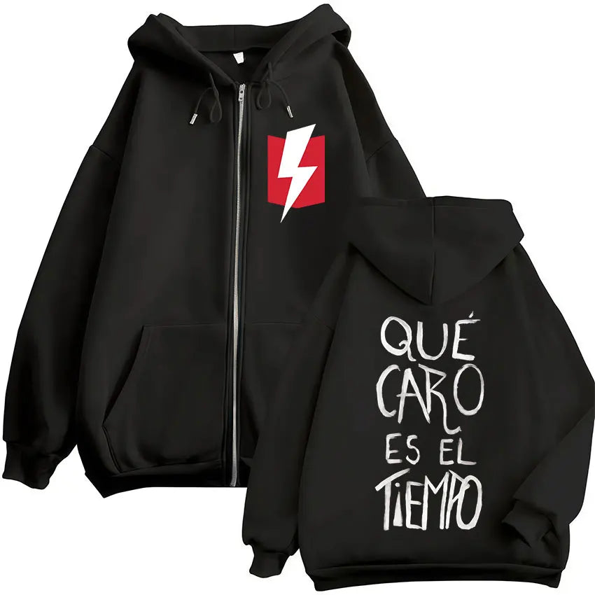 Dani Martin Que Caro Es El Tiempo Merch Zipper Hoodies Men Women Clothing Fashion Hip Hop Zip Up Hooded Sweatshirts Jacket Coat
