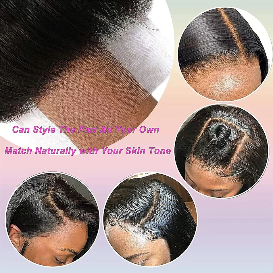 Kinky Straight Closure Human Hair 4x4 5x5 6x6 Transparent Lace Closure Frontal 13x4 13x6 Kinky Straight Lace Frontal Closure
