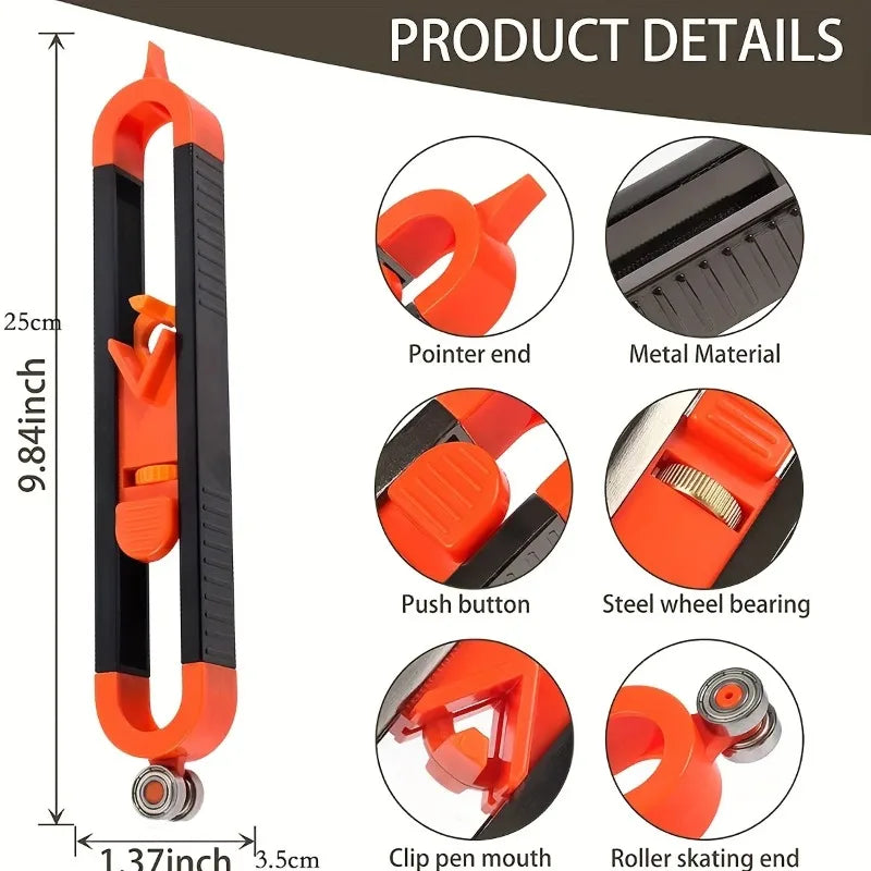 Precision Contour Gauge Scribe Tool for Woodworking Irregular Shape Profile Duplicator Tool for Van Conversion Projects