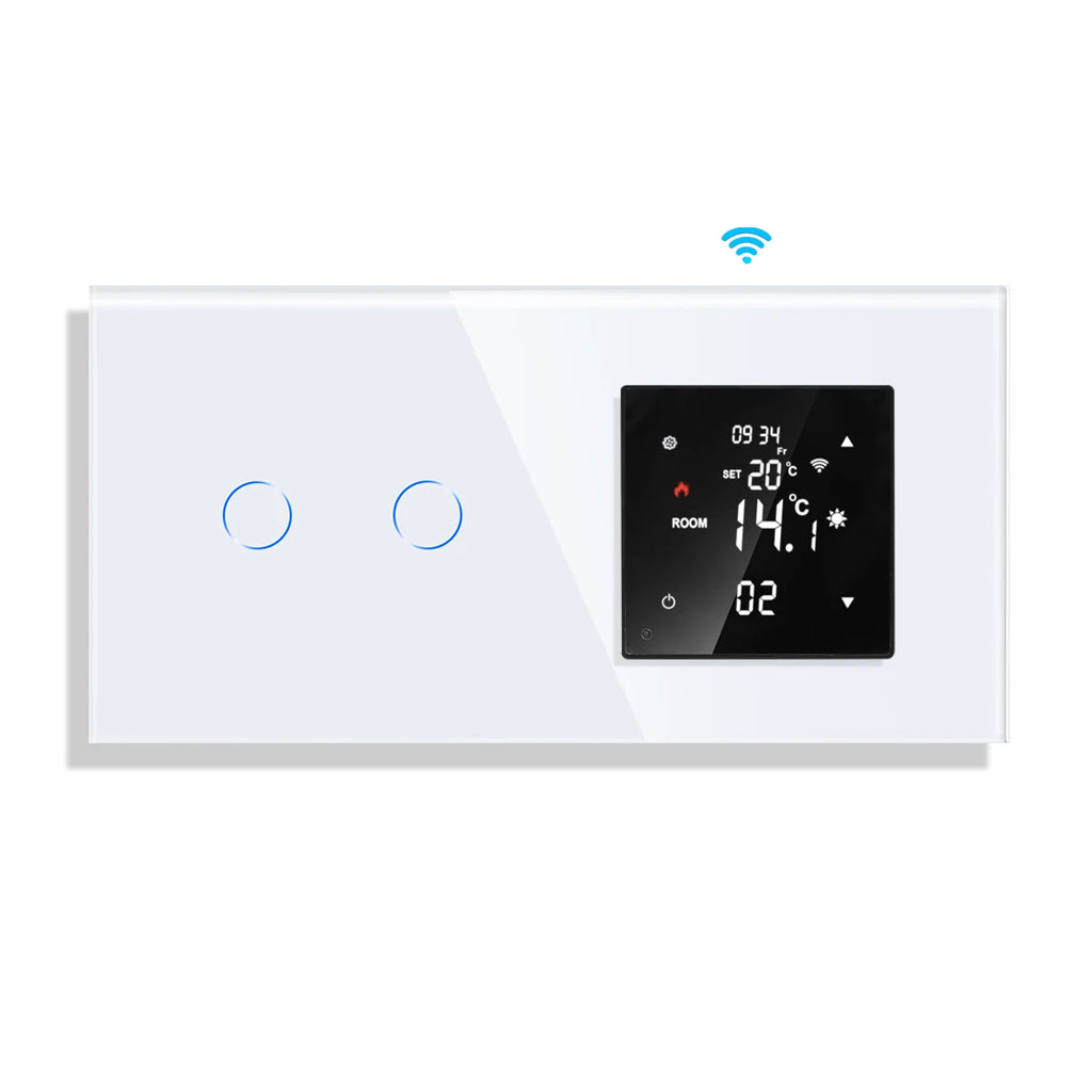 Bingoelec Tuya WiFi Smart Thermostat with Touch Switch Electric Floor Heating Water/Gas Boiler Temperature Controller Smart Home