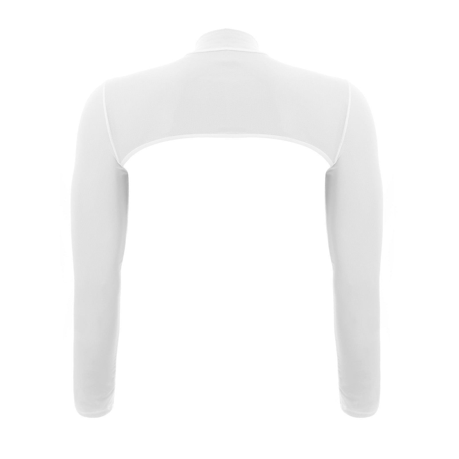 MSemis Male Mens Transparent Moto Sexy Tops Long Sleeve O-Ring Decor T-Shirt See-Through Mesh Half Crop Top Party Clubwear