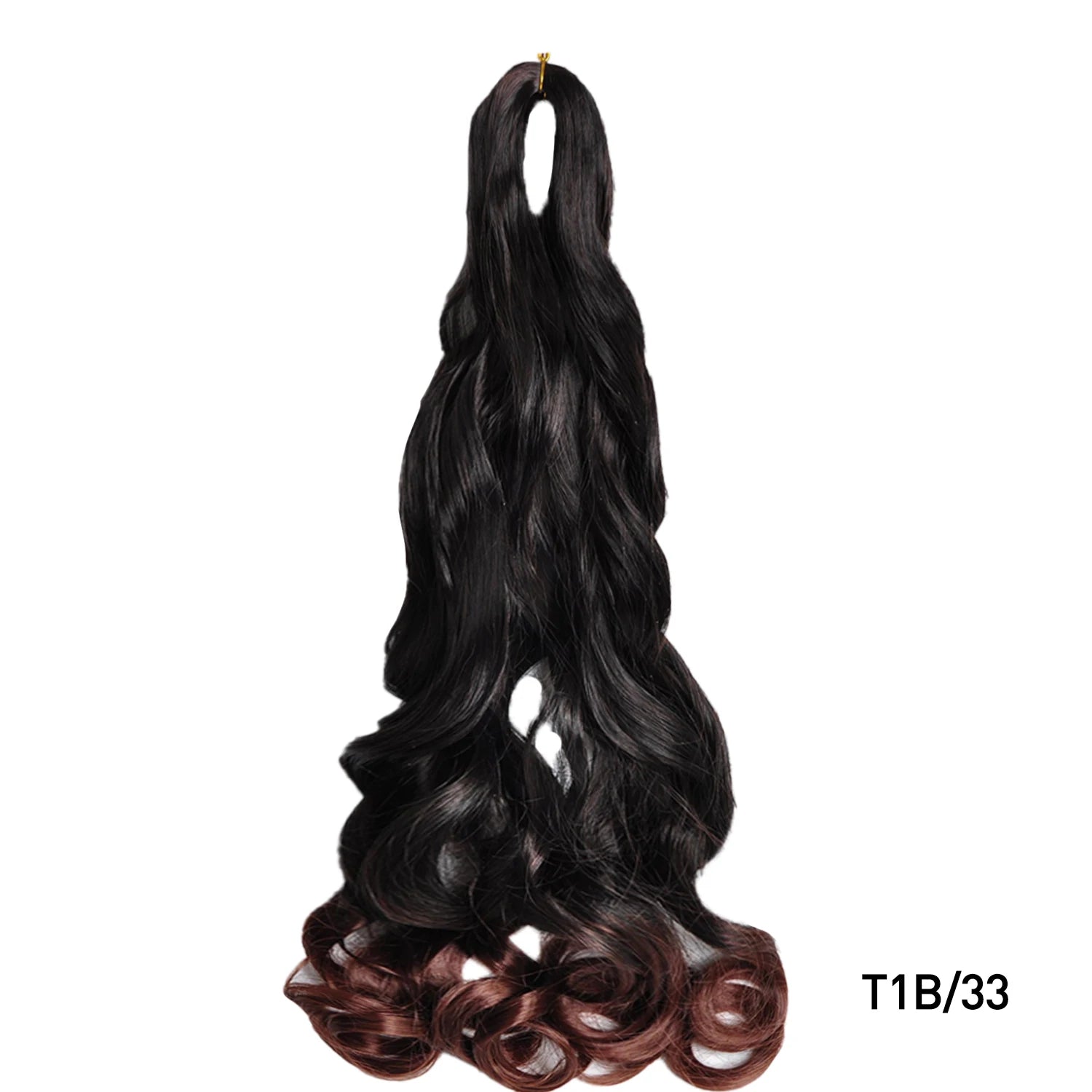 French Curls Braiding Hair Extensions 24Inch Synthetic Curl Hair Loose Wave Spiral Curl Crochet Hair Braids For Black Women