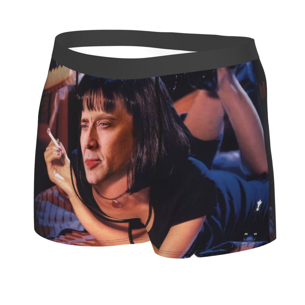 Custom Nicolas Cage Boxer Shorts For Homme 3D Printed Male Nic And His Girls Underwear Panties Briefs Breathbale Underpants