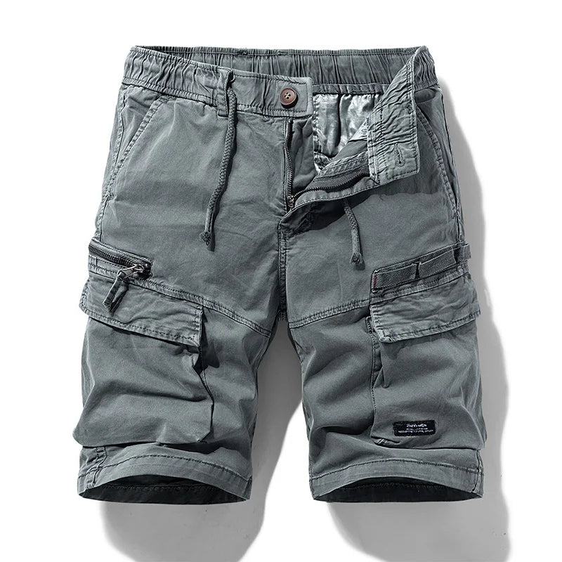 2024 New Summer Men Cotton Cargo Camouflage Shorts Men Clothing Casual Breeche Bermuda Beach Jogger Shorts Male Hot Dropshipping